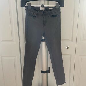 Frame Denim Women's Charcoal Gray Skinny Jeans